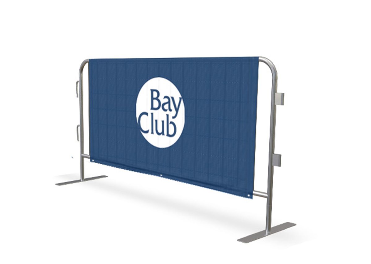 Sign Pvc Vinyl Fence Banner Customized Barricades Covers Banner Mesh Barrier Cover Banners