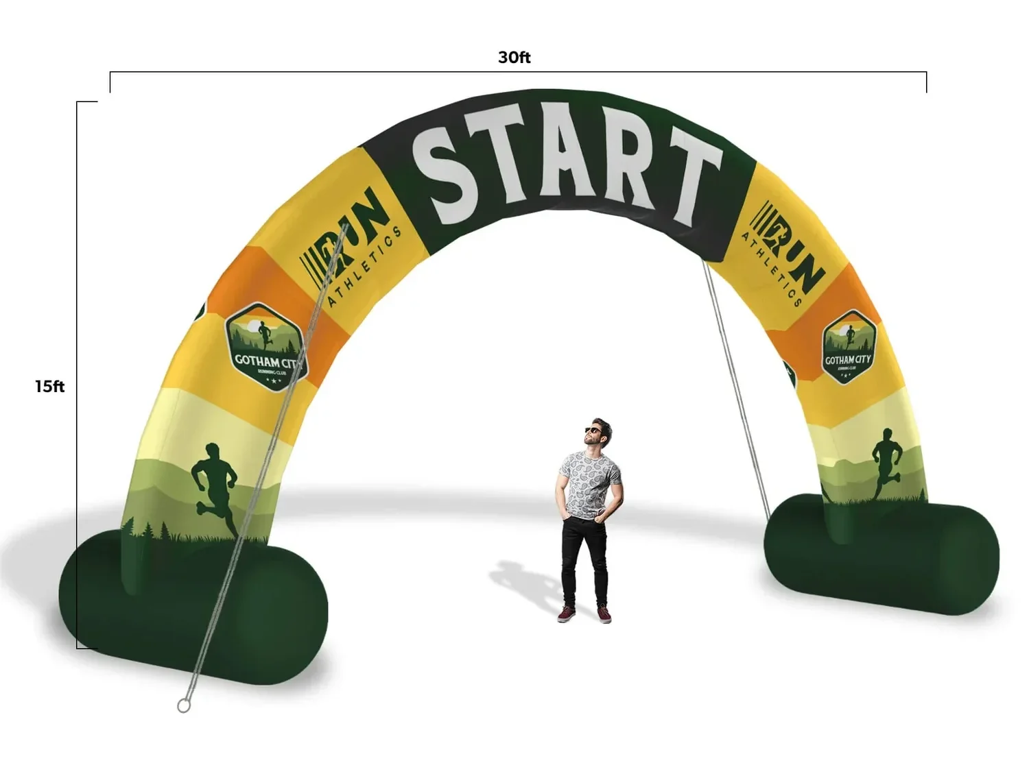 Outdoor Inflatable Arch Inflatable Archway Inflatable Start Finish Arch with blower