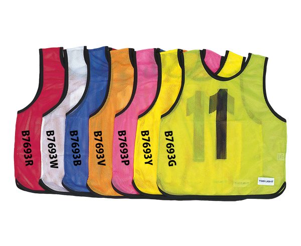 Mix Color Soccer Bibs Training Quick Dry Breathable Custom Numbers Reversible Soccer Bibs Team Training Bibs