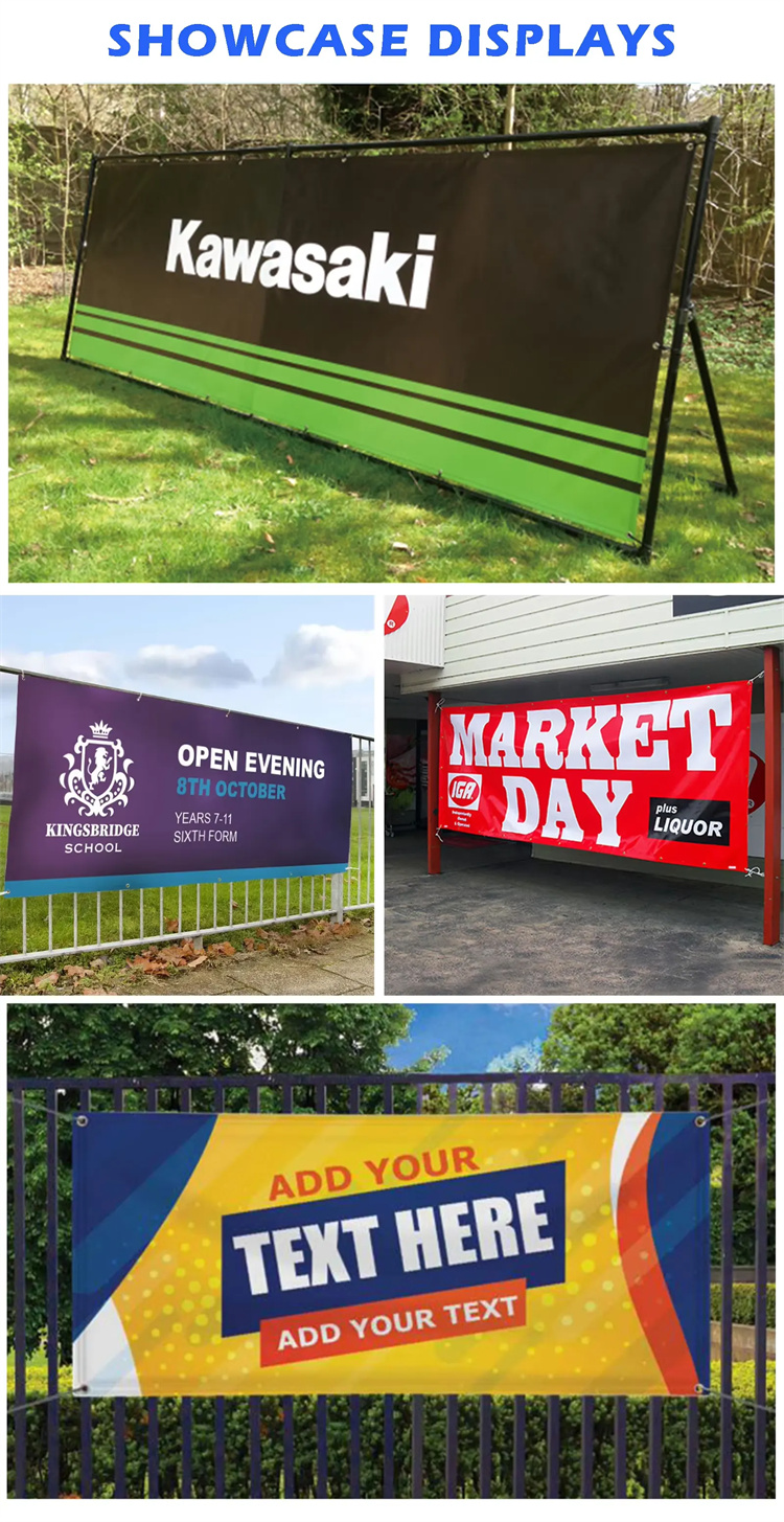 Outdoor PVC Vinyl Banners & Flags Custom Printed for Advertising, Festivals and Business Promotion Outdoor PVC Vinyl Banners & Flags Custom Printed for Advertising, Festivals and Business Promotion