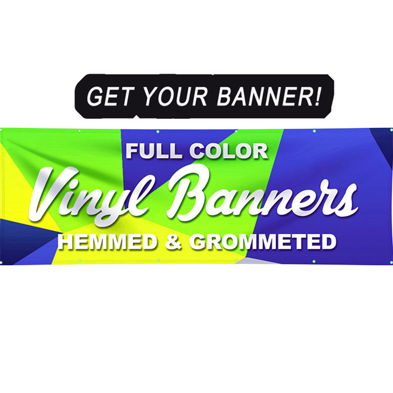 Custom Outdoor PVC Vinyl Advertising Banners Flags Fiberglass Flagpole Durable UV Print ISO Certified for Event Promotions