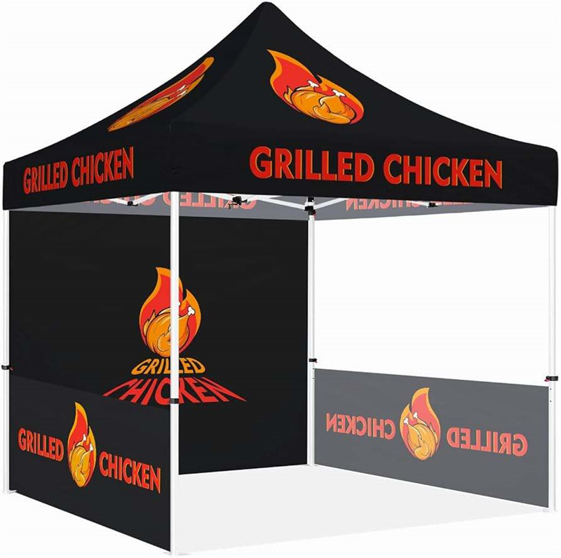 Custom Square Outdoor Advertising Tent with Logo Printing and Creative Design Service