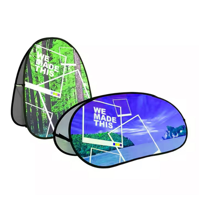 Large Indoor and Outdoor Portable Pop-Up A-Frame Printed Holiday Sports Promotional Flags & Banners for Advertising