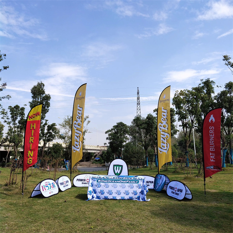 Large Indoor and Outdoor Portable Pop-Up A-Frame Banner Promotional Flags & Banners for Advertising2