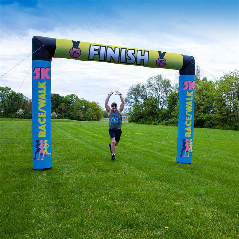 Custom Outdoor Inflatable Advertising Arch for Sports Events and Promotions with Blower, Windproof Oxford Fabric
