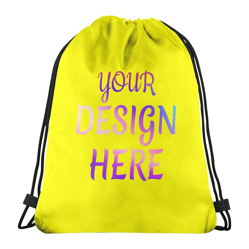 Custom Lightweight Gym Backpack Water-Resistant Sport Drawstring Bag with Logo Printed Promotional Sportpacks
