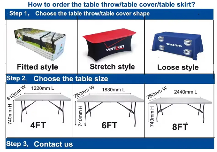 Custom Trade Show Table Cloth Waterproof Polyester Stretch Spandex with Sublimation Printed Logo Advertising Table Cover Cloths1 Custom Trade Show Table Cloth Waterproof Polyester Stretch Spandex with Sublimation Printed Logo Advertising Table Cover Cloths1