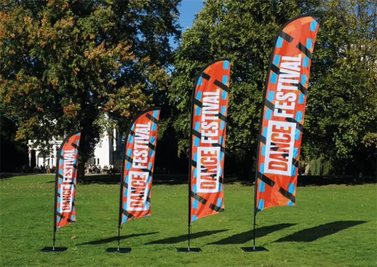 Flag Banners for Outdoor Agriculture Use Beach Flags Custom Business Promotional Heat Transfer Printed Flying Feather Cloth4