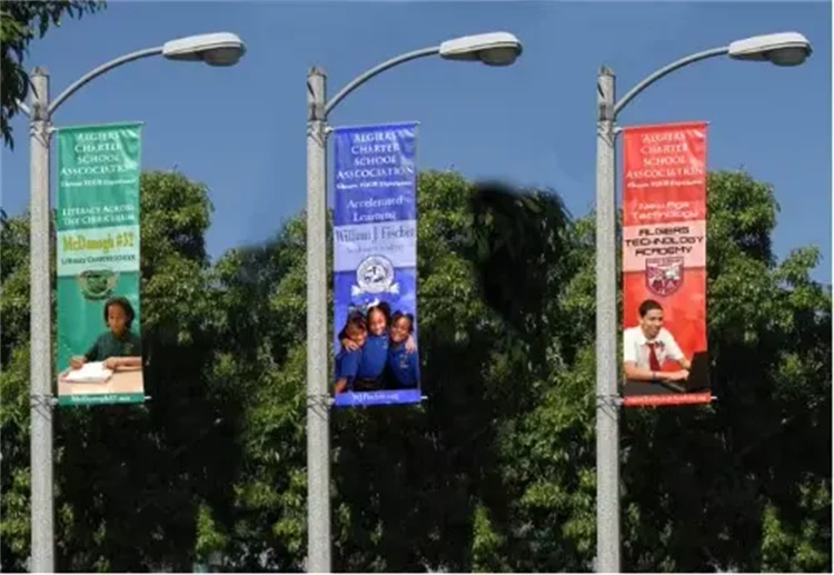 Manufacturer’s Heavy-Duty Street Pole Flag Eco-Friendly Weatherproof Lamp Post Banner for Outdoor Business Advertising4 Manufacturer’s Heavy-Duty Street Pole Flag Eco-Friendly Weatherproof Lamp Post Banner for Outdoor Business Advertising4