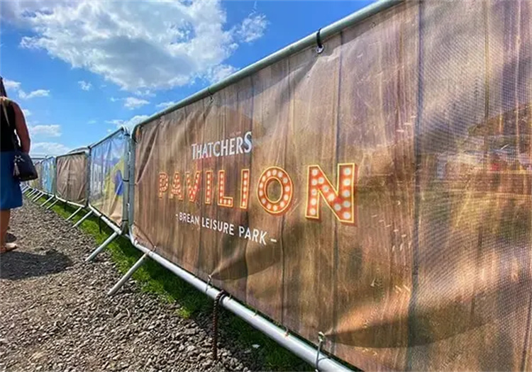 Custom Logo Crowd Control Fence Banner Portable Barricade Barrier Cover for Outdoor Sports Events Made Durable Vinyl Polyester4 Custom Logo Crowd Control Fence Banner Portable Barricade Barrier Cover for Outdoor Sports Events Made Durable Vinyl Polyester4