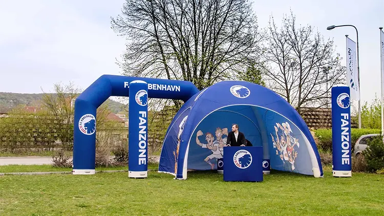 Custom Outdoor Inflatable Dome Tent PVC Oxford Fabric Electric Air Pump Thermal Transfer Printing for Events Trade Advertising2