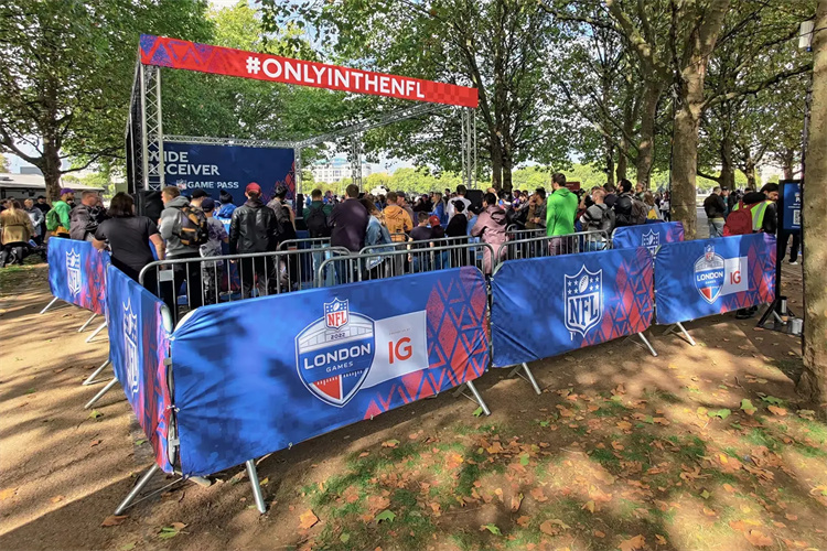 Custom Logo Crowd Control Fence Banner Portable Barricade Barrier Cover for Outdoor Sports Events Made Durable Vinyl Polyester2 Custom Logo Crowd Control Fence Banner Portable Barricade Barrier Cover for Outdoor Sports Events Made Durable Vinyl Polyester2