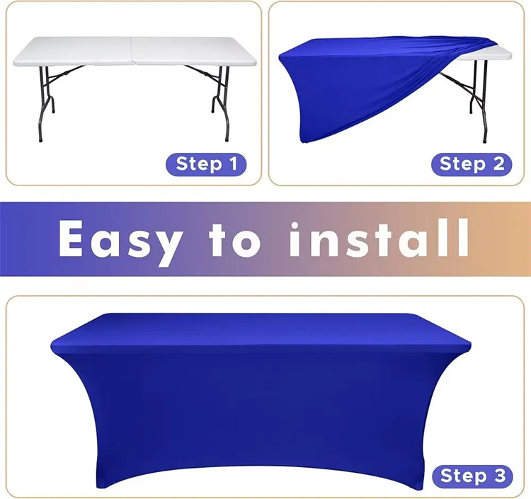 Custom Trade Show Table Cloth Waterproof Polyester Stretch Spandex with Sublimation Printed Logo Advertising Table Cover Cloths2 Custom Trade Show Table Cloth Waterproof Polyester Stretch Spandex with Sublimation Printed Logo Advertising Table Cover Cloths2